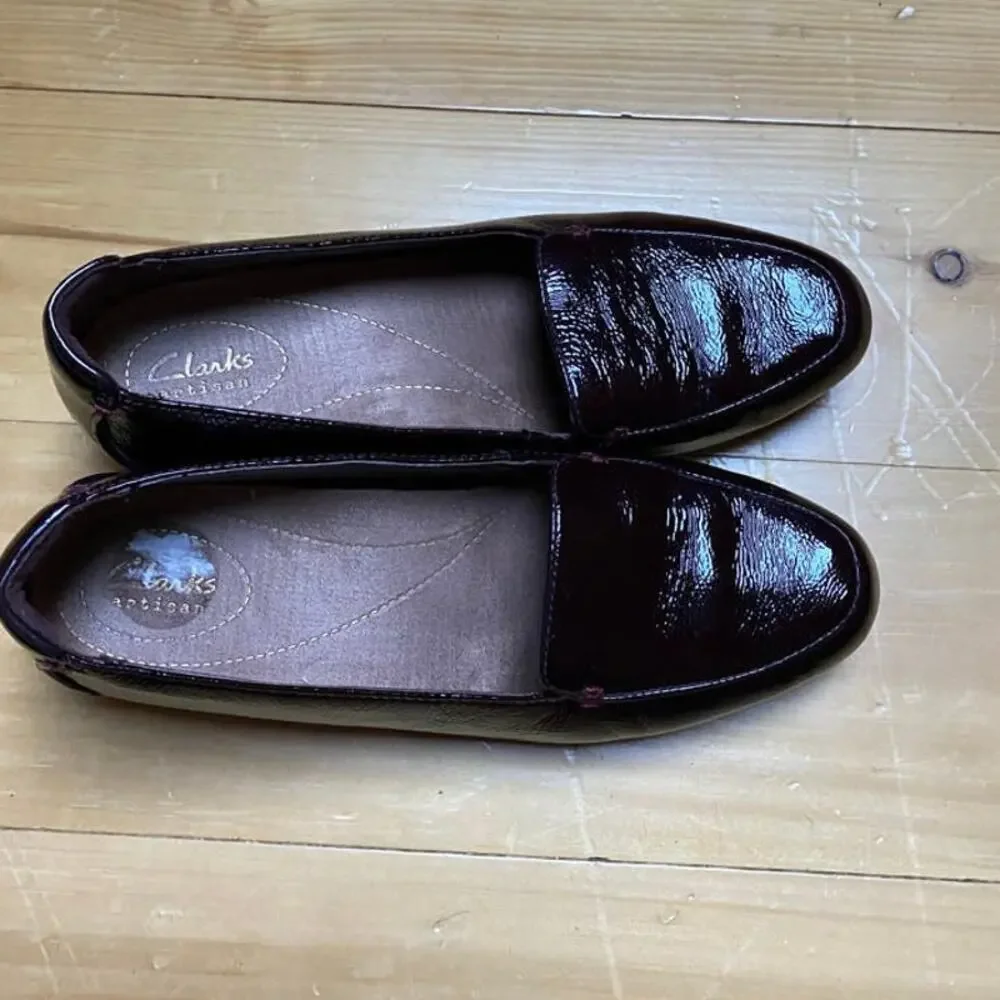 Clarks Loafers Maroon